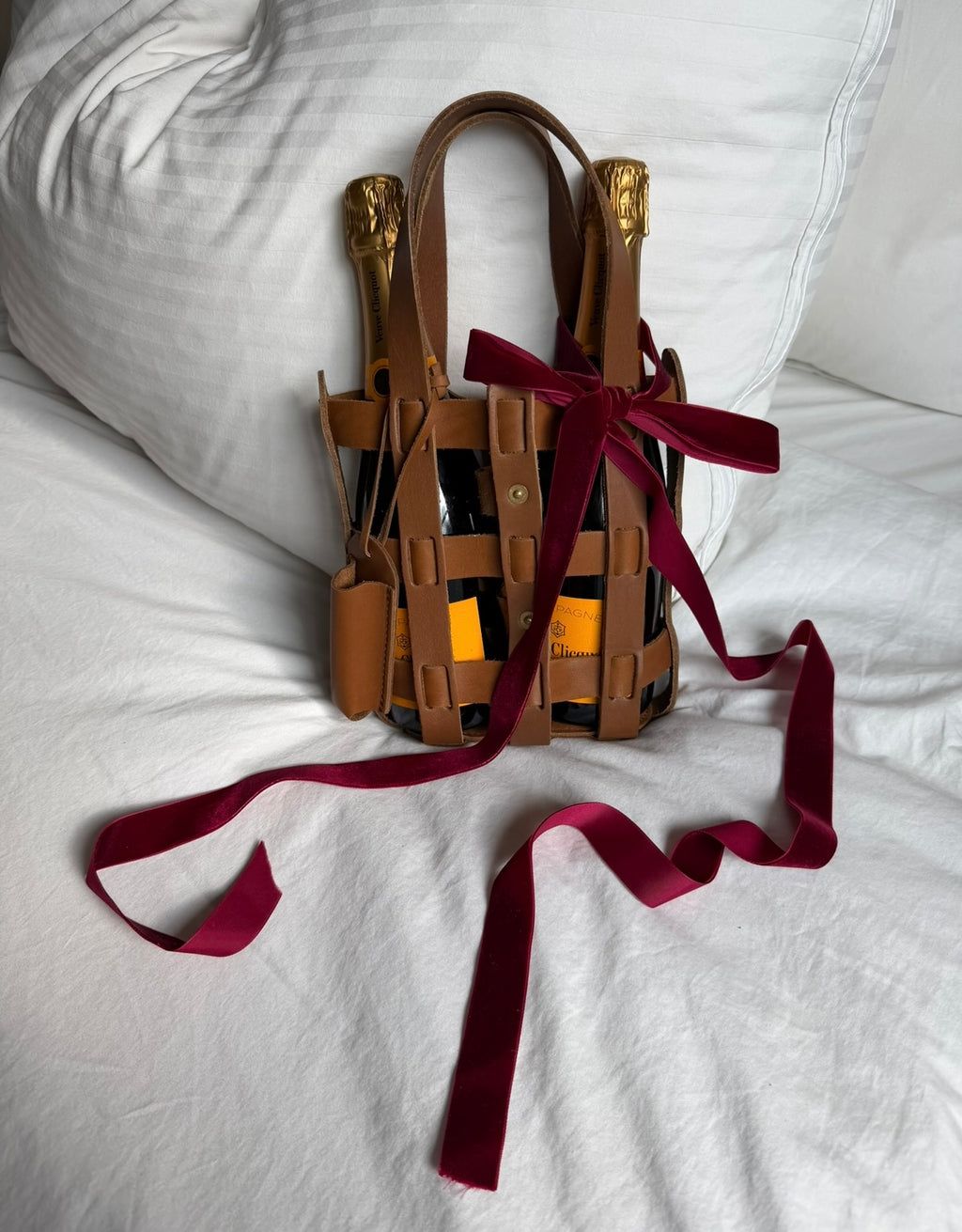 Leather Bottle Tote